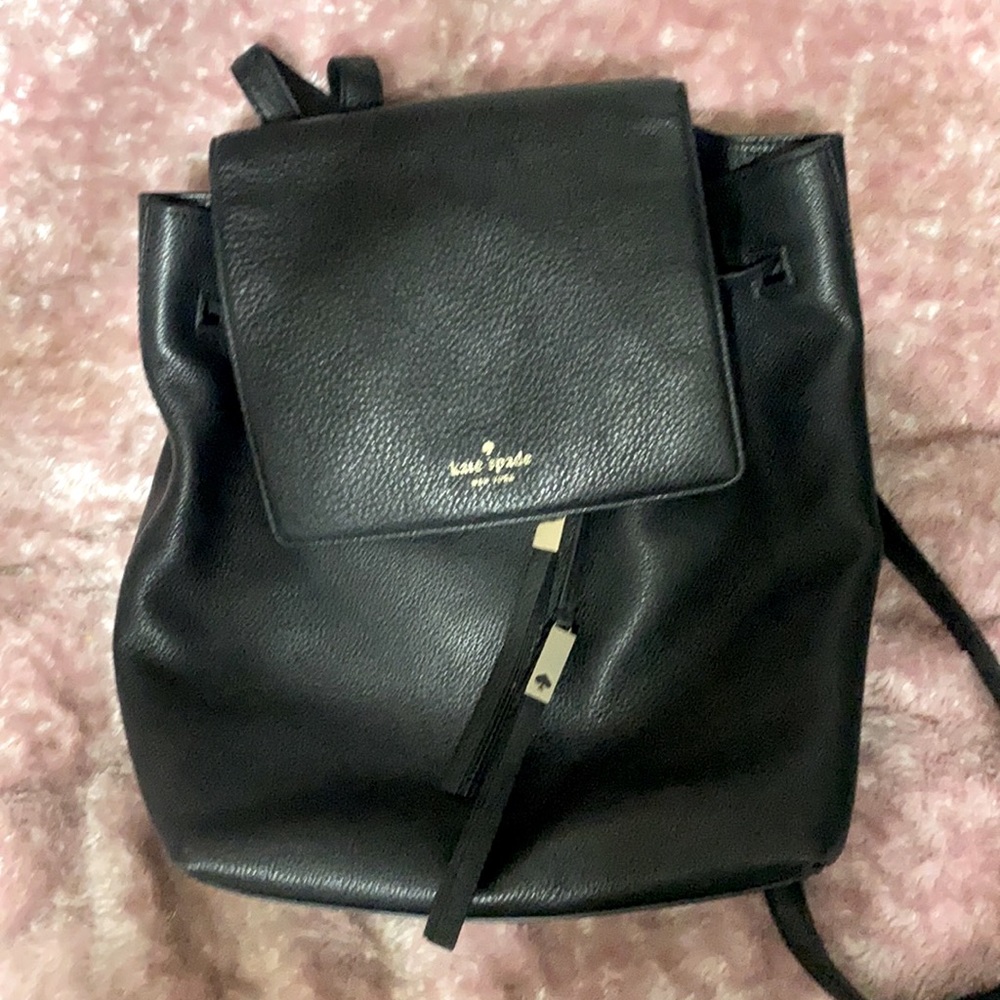 Kate spade black backpack